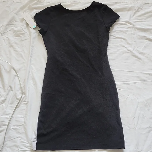 Almost Famous Black and White Mini Dress - Picture 5 of 5